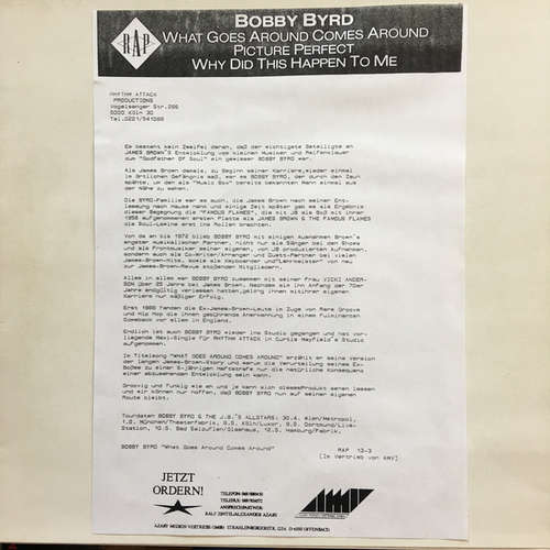 Bild Bobby Byrd - What Goes Around Comes Around (12, Promo, W/Lbl) Schallplatten Ankauf