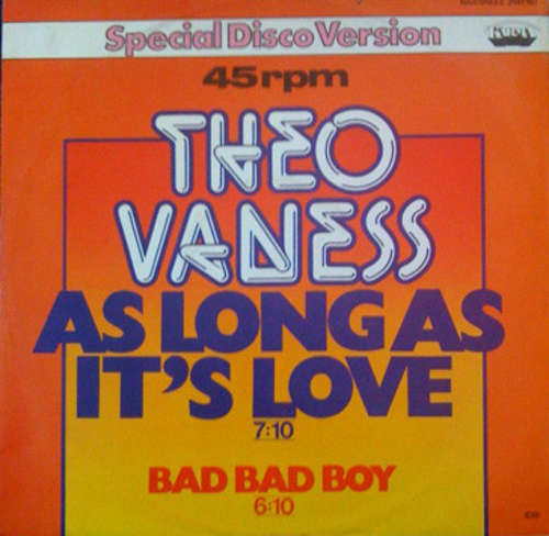 Cover Theo Vaness - As Long As It's Love  (12, Maxi) Schallplatten Ankauf