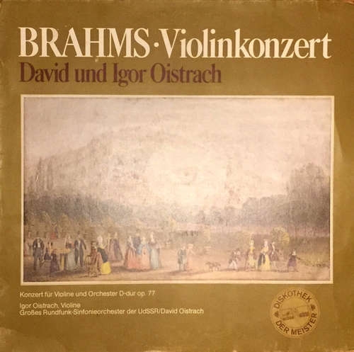 Cover Brahms* - Violinkonzert * David und Igor Oistrach (LP, Club) Schallplatten Ankauf