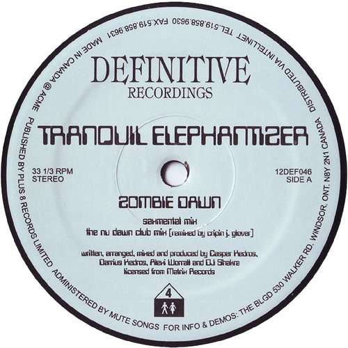 Cover Tranquil Elephantizer - Zombie Dawn (12) Schallplatten Ankauf