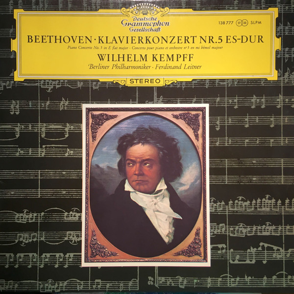 Bild Ludwig van Beethoven, Wilhelm Kempff, Berliner Philharmoniker, Ferdinand Leitner - Klavierkonzert Nr.5 Es-dur Op.73 (LP, RP) Schallplatten Ankauf