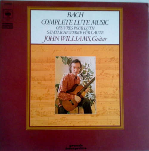 Cover Bach* - John Williams (7) - Complete Lute Music  = Oeuvres Pour Luth = Sämtliche Werke Für Laute (2xLP, Album, RE) Schallplatten Ankauf