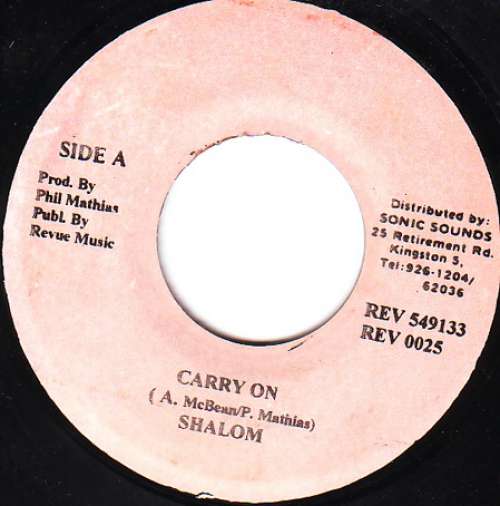 Cover Shalom - Carry On (7) Schallplatten Ankauf
