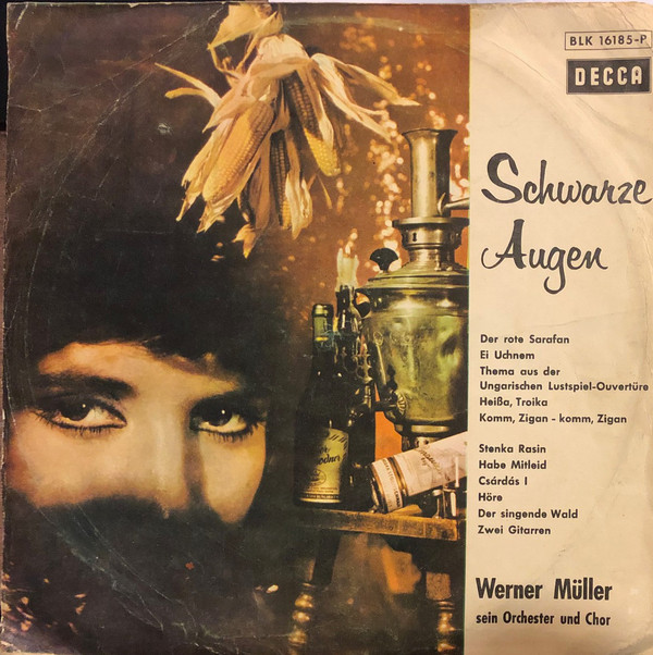 Cover Werner Müller, Sein Orchester Und Chor* - Schwarze Augen (LP) Schallplatten Ankauf