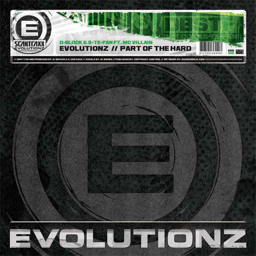 Cover D-Block & S-te-Fan Ft. MC Villain - Evolutionz // Part Of The Hard (12) Schallplatten Ankauf