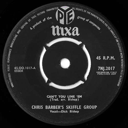 Cover The Chris Barber Skiffle Group - Can't You Line 'Em (7, Single) Schallplatten Ankauf