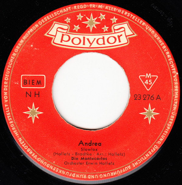 Bild Die Montecarlos - Andrea (7, Single, Mono) Schallplatten Ankauf