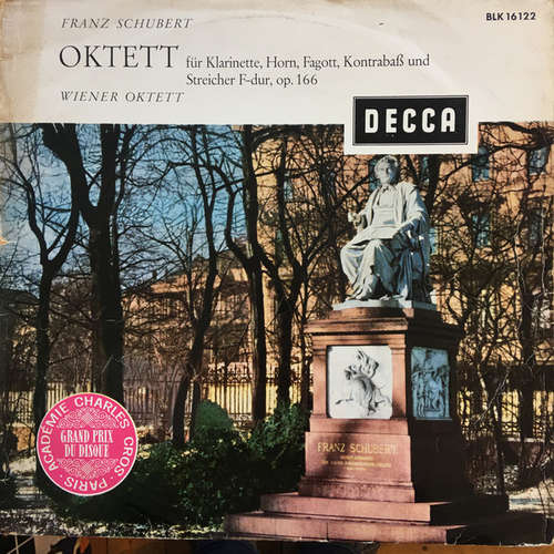 Cover zu Franz Schubert, Wiener Oktett - Oktett Für Klarinette, Horn, Fagott, Kontrabaß Und Streicher F-dur, Op. 166 (LP) Schallplatten Ankauf