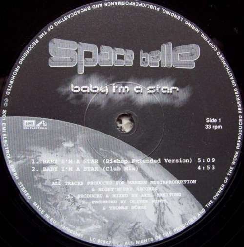 Bild Space Belle - Baby I'm A Star (12) Schallplatten Ankauf