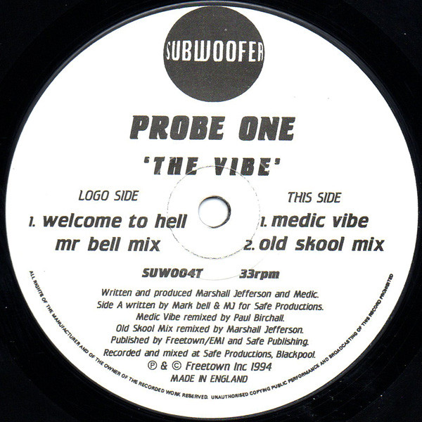 Cover Probe One - The Vibe (12) Schallplatten Ankauf