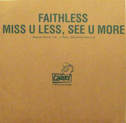 Cover Faithless - Miss U Less, See U More (12, Promo) Schallplatten Ankauf
