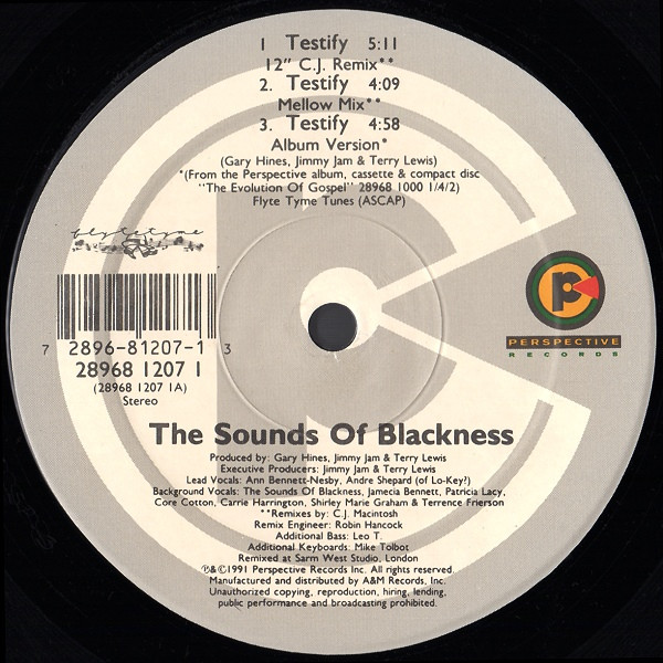 Cover The Sounds Of Blackness* - Testify (12, Single) Schallplatten Ankauf