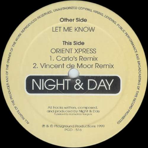 Cover Night & Day - Let Me Know (12) Schallplatten Ankauf