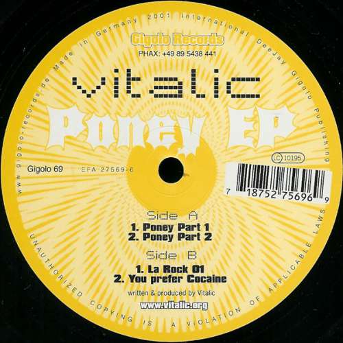 Cover Vitalic - Poney EP (12, EP) Schallplatten Ankauf