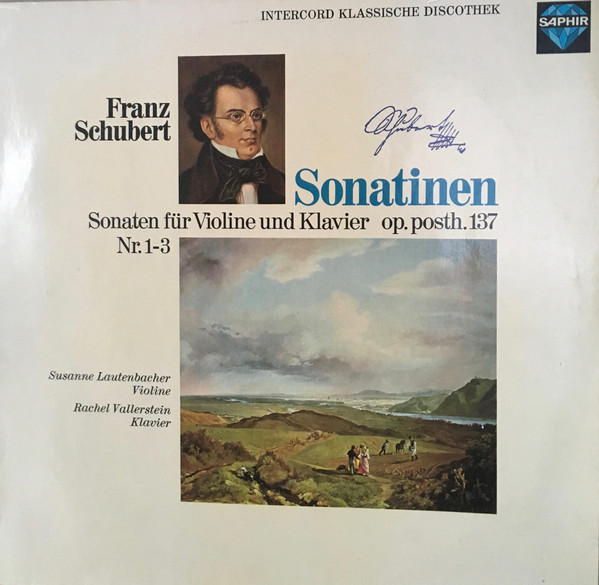 Bild Franz Schubert, Susanne Lautenbacher, Rachel Vallerstein - Sonatinen (LP) Schallplatten Ankauf