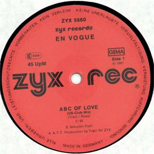 Cover En Vogue (2) - ABC Of Love (12, Maxi) Schallplatten Ankauf