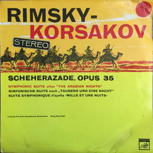 Cover Rimsky-Korsakov* - Leipzig Pro Arte Symphony Orchestra, Gorg Ramifski - Scheherazade, Opus 35 (LP) Schallplatten Ankauf