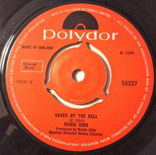 Cover Robin Gibb - Saved By The Bell (7, Single, 3 P) Schallplatten Ankauf