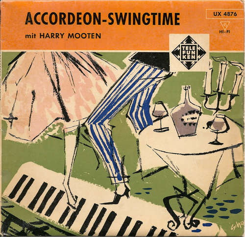 Cover Harry Mooten - Accordeon-Swingtime (7, EP) Schallplatten Ankauf