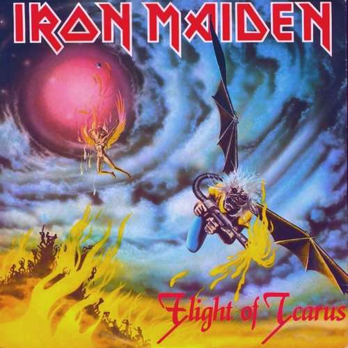 Cover Iron Maiden - Flight Of Icarus (7, Single) Schallplatten Ankauf