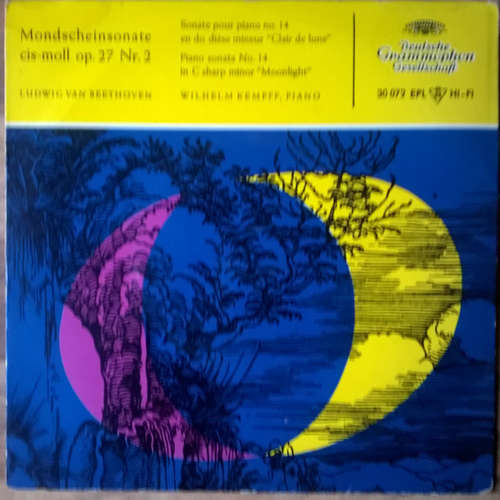 Cover Ludwig Van Beethoven - Mondscheinsonate Cis-moll Op.27 Nr. 2 (7, EP) Schallplatten Ankauf