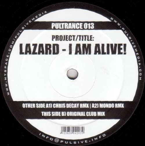 Cover Lazard - I Am Alive (12) Schallplatten Ankauf