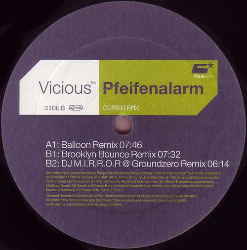 Cover Vicious - Pfeifenalarm (Remixes) (12) Schallplatten Ankauf