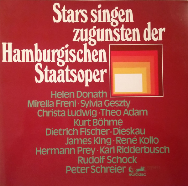 Cover Various - Stars Singen Zugunsten Der Hamburgischen Staatsoper (LP) Schallplatten Ankauf