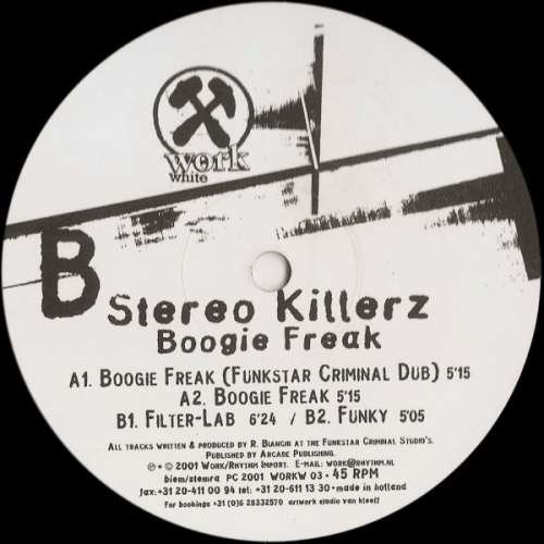 Cover Stereo Killerz - Boogie Freak (12) Schallplatten Ankauf