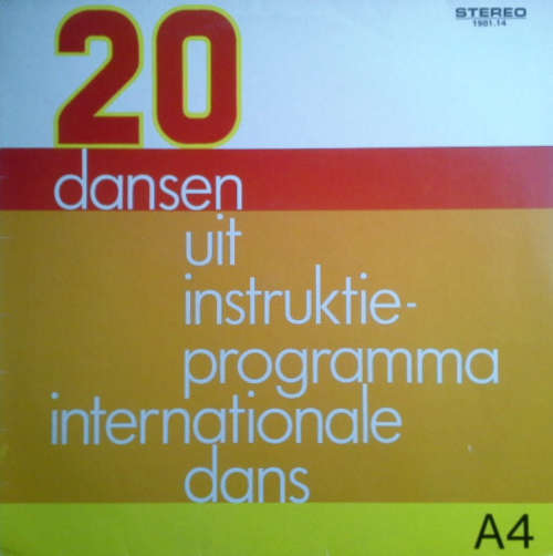 Cover Various - 20 Dansen Uit Instruktieprogramma Internationale Dans A4 (LP) Schallplatten Ankauf
