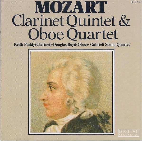 Cover Mozart* / Gabrieli String Quartet*, Keith Puddy, Douglas Boyd - Clarinet Quintet & Oboe Quartet (CD, Album) Schallplatten Ankauf