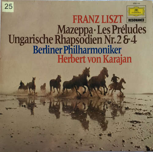 Cover Franz Liszt - Berliner Philharmoniker, Herbert von Karajan - Mazeppa - Les Preludes - Ungarische Rhapsodien Nr.2 & 4 (LP, Ast) Schallplatten Ankauf