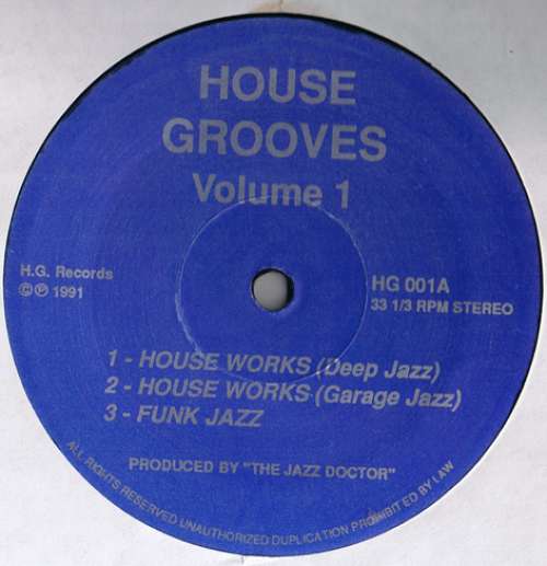 Cover Various - House Grooves Volume 1 (12) Schallplatten Ankauf