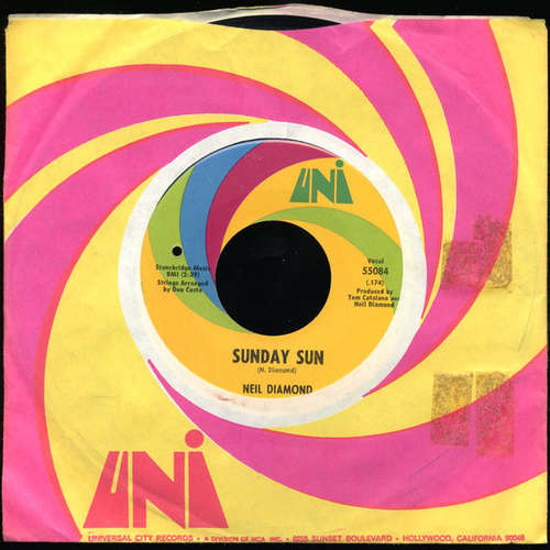 Cover Neil Diamond - Sunday Sun / Honey-Drippin' Times (7, Single) Schallplatten Ankauf