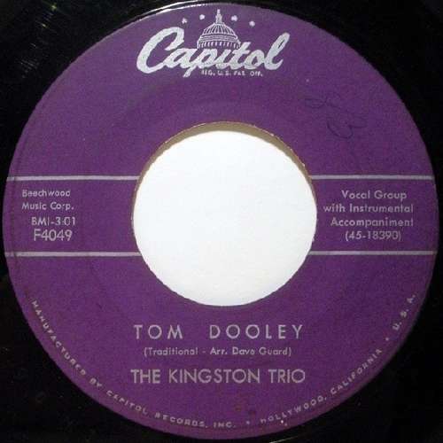 Cover Tom Dooley Schallplatten Ankauf