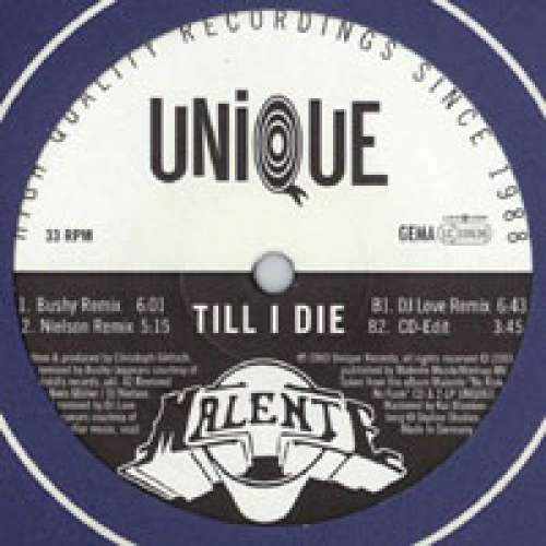 Cover Malente - Till I Die (12) Schallplatten Ankauf