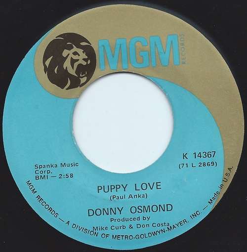 Cover Donny Osmond - Puppy Love (7, Single) Schallplatten Ankauf