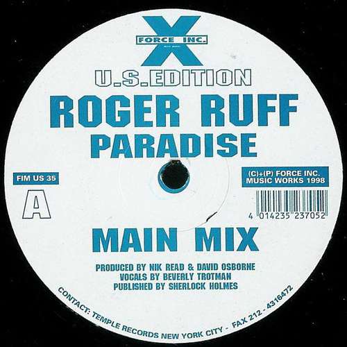 Cover Roger Ruff - Paradise (12) Schallplatten Ankauf