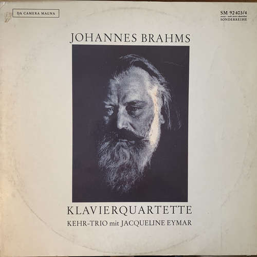Cover Johannes Brahms – Kehr-Trio mit Jacqueline Eymar - Klavierquartette (2xLP, Mono, S/Edition) Schallplatten Ankauf