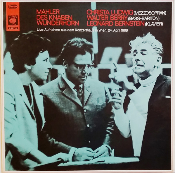 Cover Mahler* - Christa Ludwig, Walter Berry, Leonard Bernstein - Des Knaben Wunderhorn (LP, Album) Schallplatten Ankauf