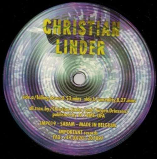 Cover Christian Linder - Falling Down / Unreality (12) Schallplatten Ankauf