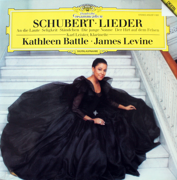 Cover Schubert* - Kathleen Battle, James Levine (2) - Schubert · Lieder (LP) Schallplatten Ankauf