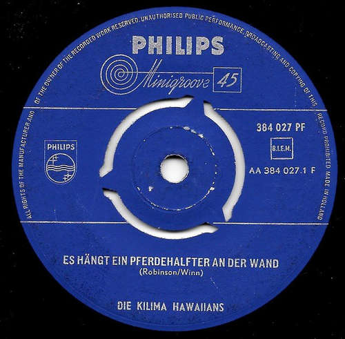 Cover Die Kilima Hawaiians* - Es Hängt Ein Pferdehalfter An Der Wand (7, Single) Schallplatten Ankauf
