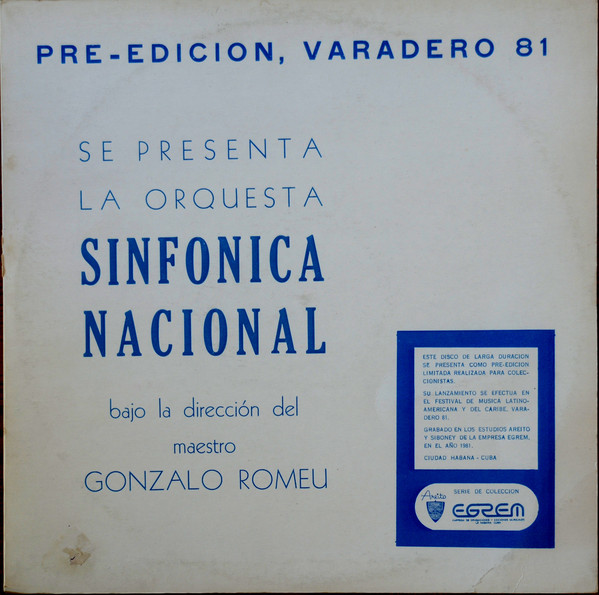 Cover Orquesta Sinfónica Nacional* - Se Presenta La Orquesta Sinfónica Nacional  (LP, Album, Ltd) Schallplatten Ankauf