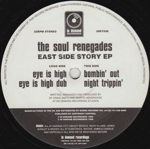 Cover Soul Renegades - East Side Story EP (12) Schallplatten Ankauf