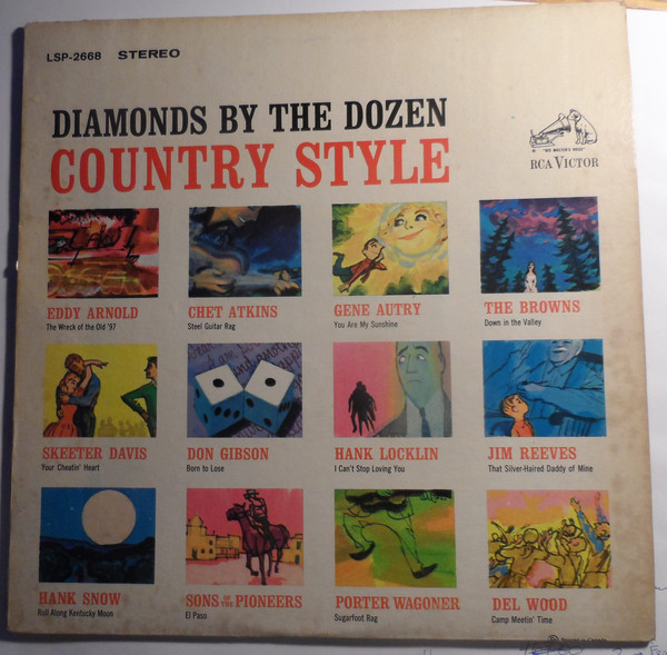 Cover Various - Diamonds By The Dozen - Country Style (LP, Comp) Schallplatten Ankauf