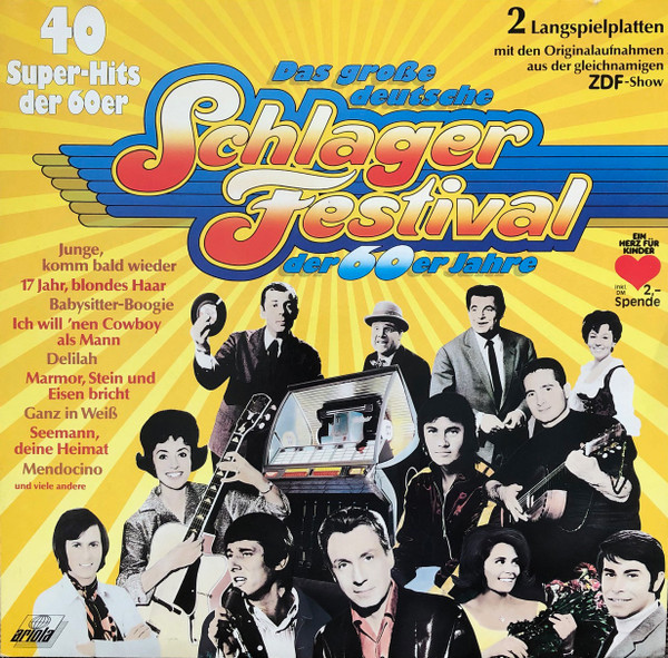 Cover Various - Das Große Deutsche Schlagerfestival Der 60er Jahre (2xLP, Comp) Schallplatten Ankauf