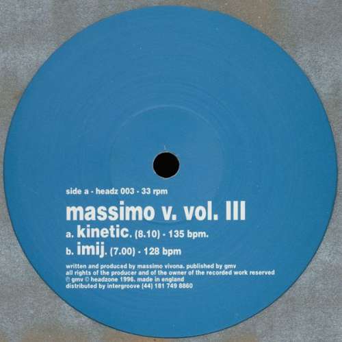 Cover Massimo V.* - Vol. III (12) Schallplatten Ankauf
