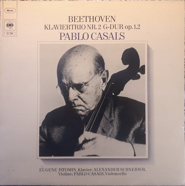 Bild Beethoven*, Pablo Casals, Eugene Istomin, Alexander Schneider - Klaviertrio Nr.2 G-dur Op.1,2 (LP, Mono, RE) Schallplatten Ankauf