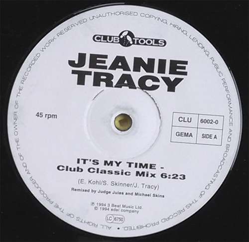 Cover Jeanie Tracy - It's My Time (2x12) Schallplatten Ankauf